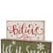 Glitzhome® 12" LED Wooden Block Holiday Word Sign